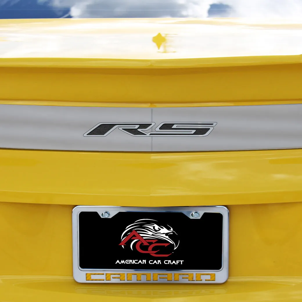 2010-2013 Camaro RS - RS Trunk Lid Plate - Brushed