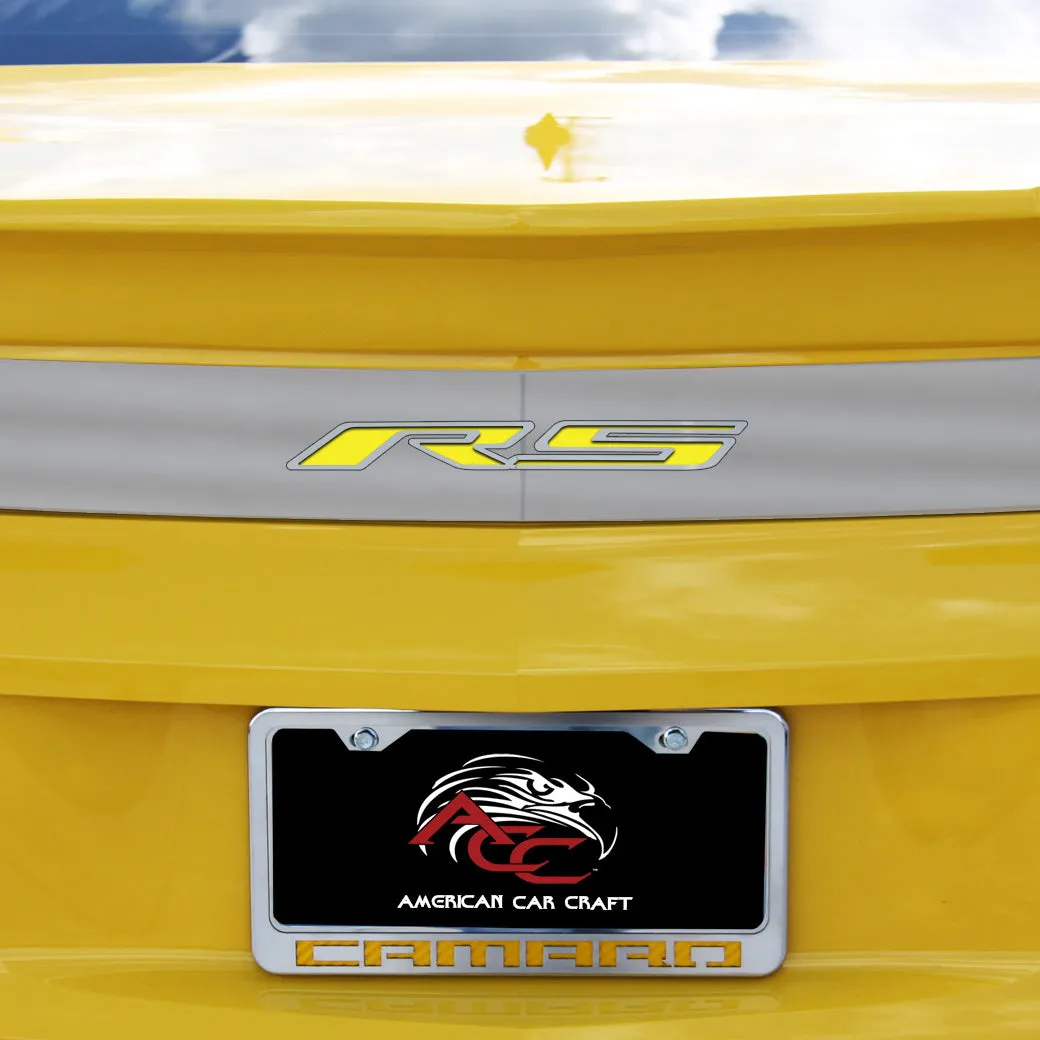 2010-2013 Camaro RS - RS Trunk Lid Plate - Brushed