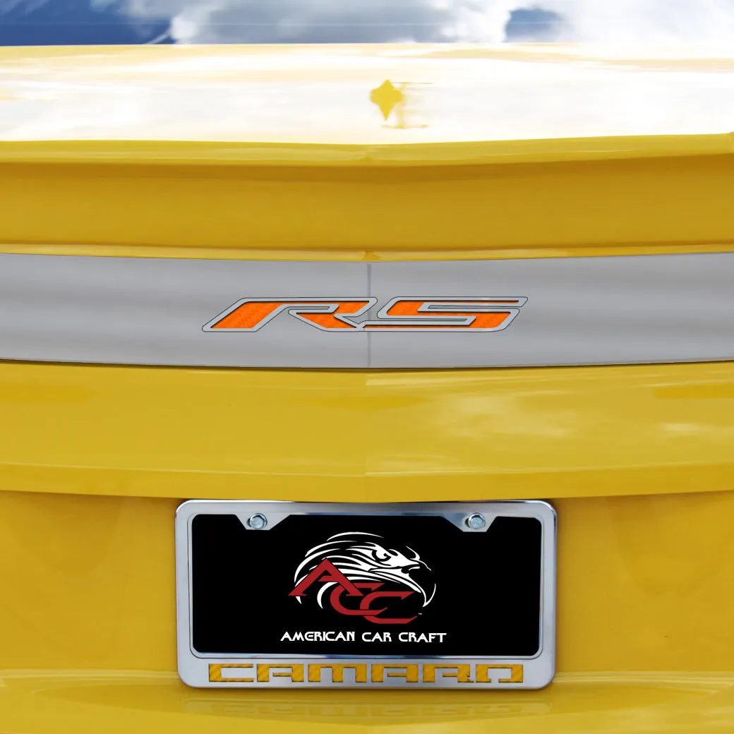 2010-2013 Camaro RS - RS Trunk Lid Plate - Brushed