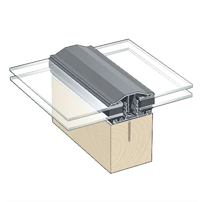 Capex Snap Down (10-25mm) Glazing Bar (2m) - Anthracite Grey