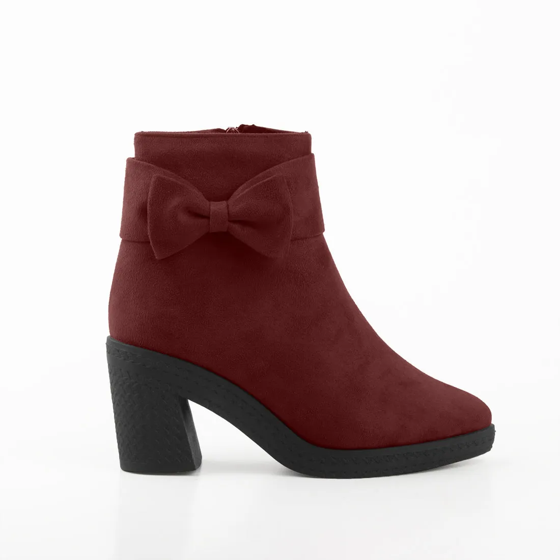 Chic Bow Booties DRed