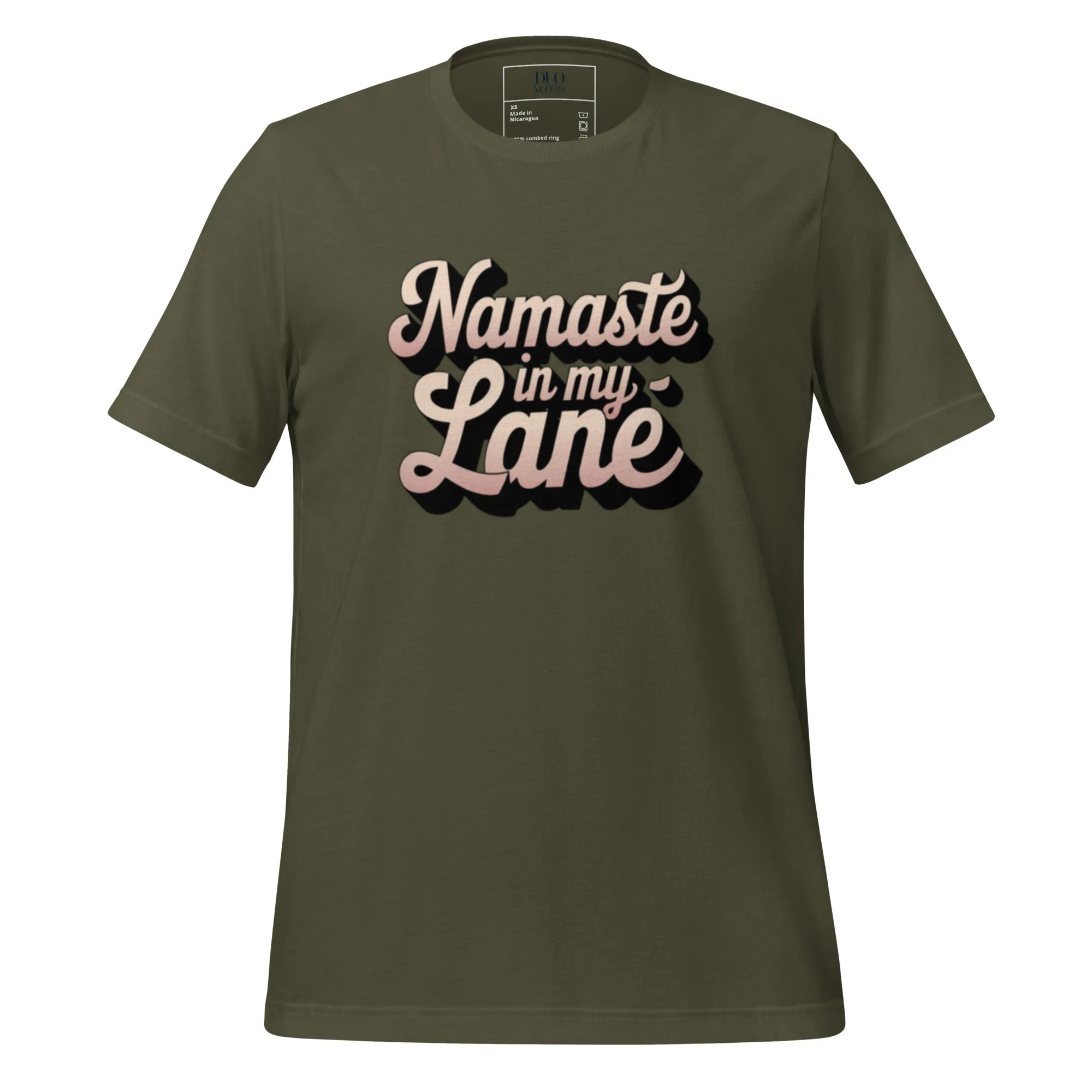 DUO MODERN "Namaste In My Lane Unisex T-shirt