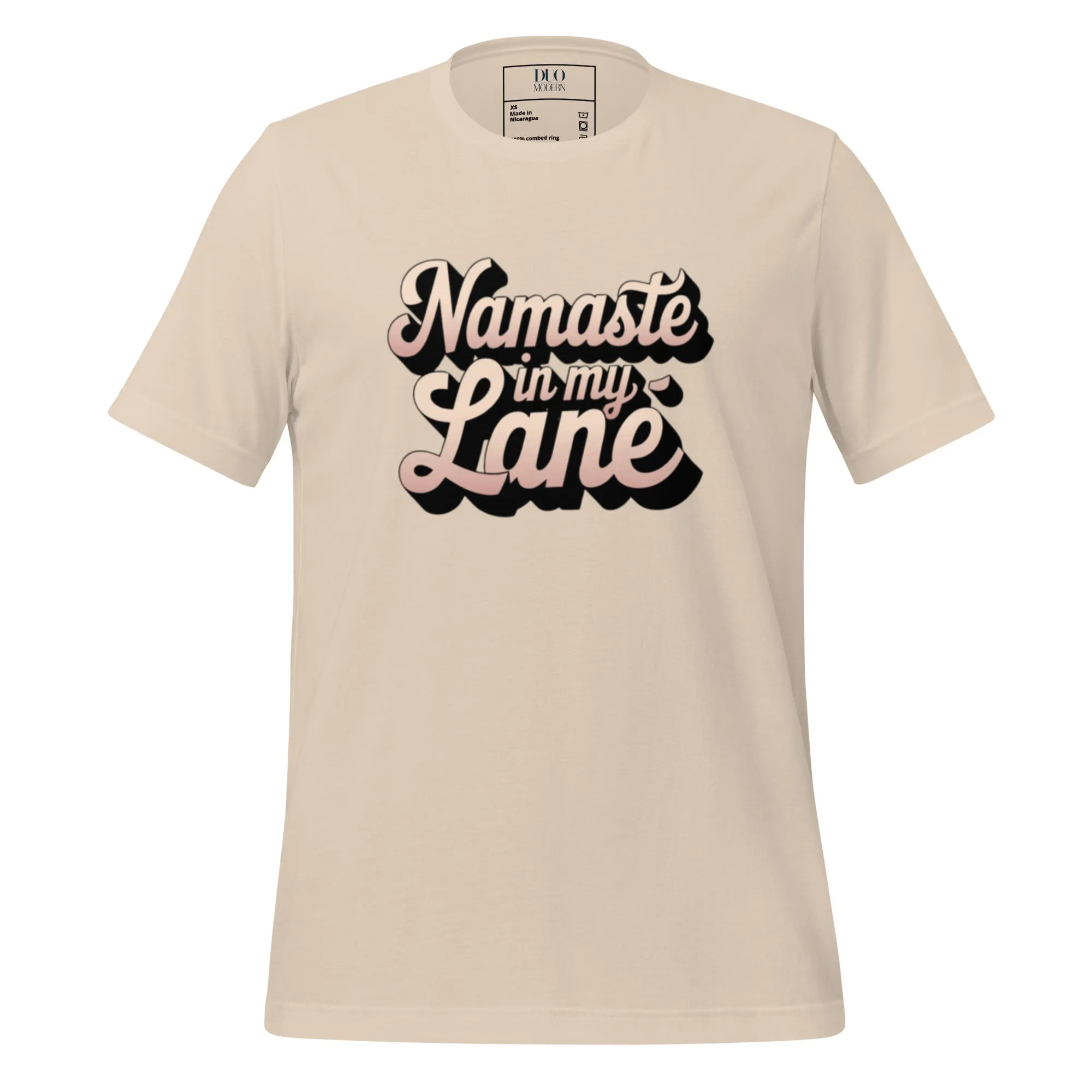 DUO MODERN "Namaste In My Lane Unisex T-shirt
