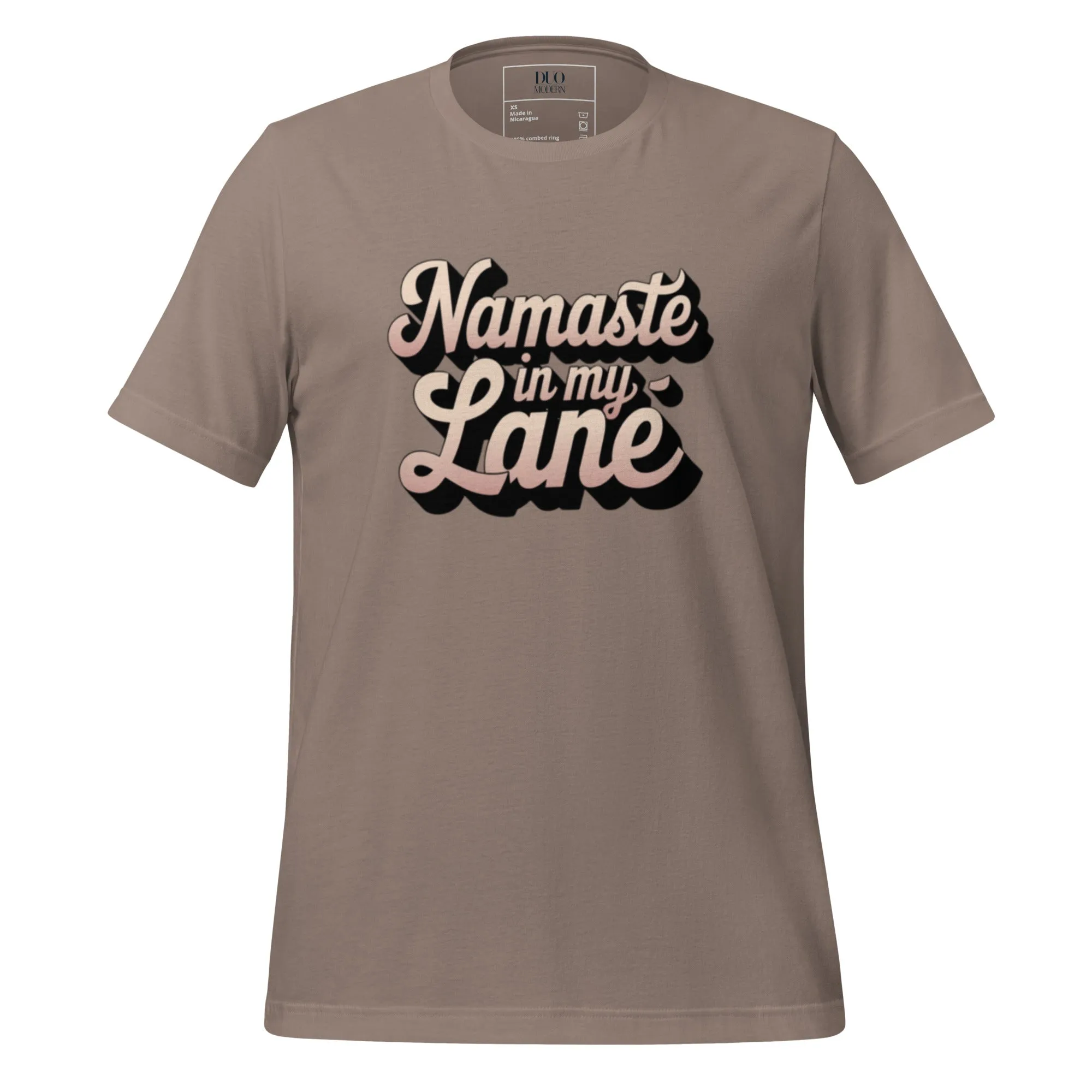 DUO MODERN "Namaste In My Lane Unisex T-shirt