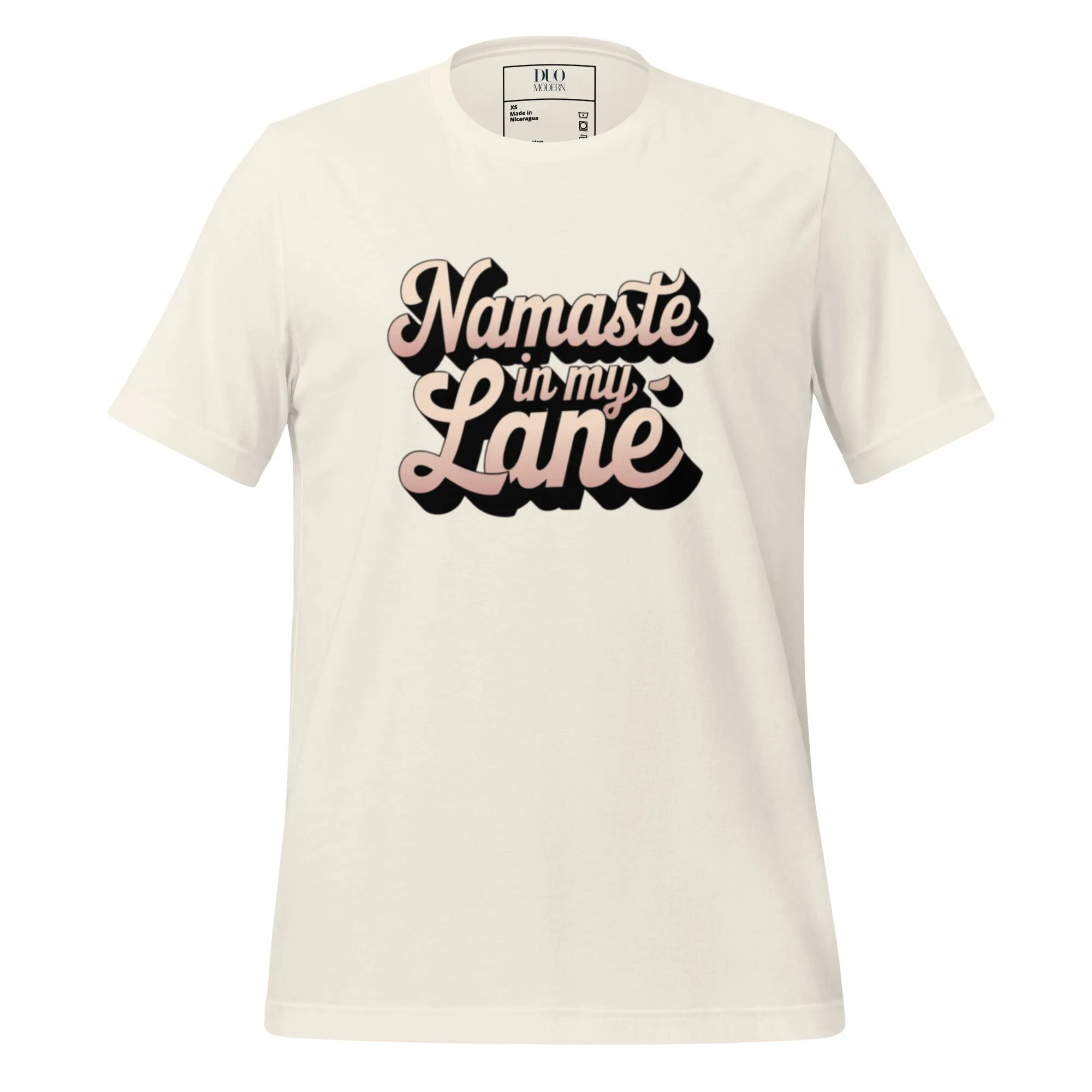 DUO MODERN "Namaste In My Lane Unisex T-shirt