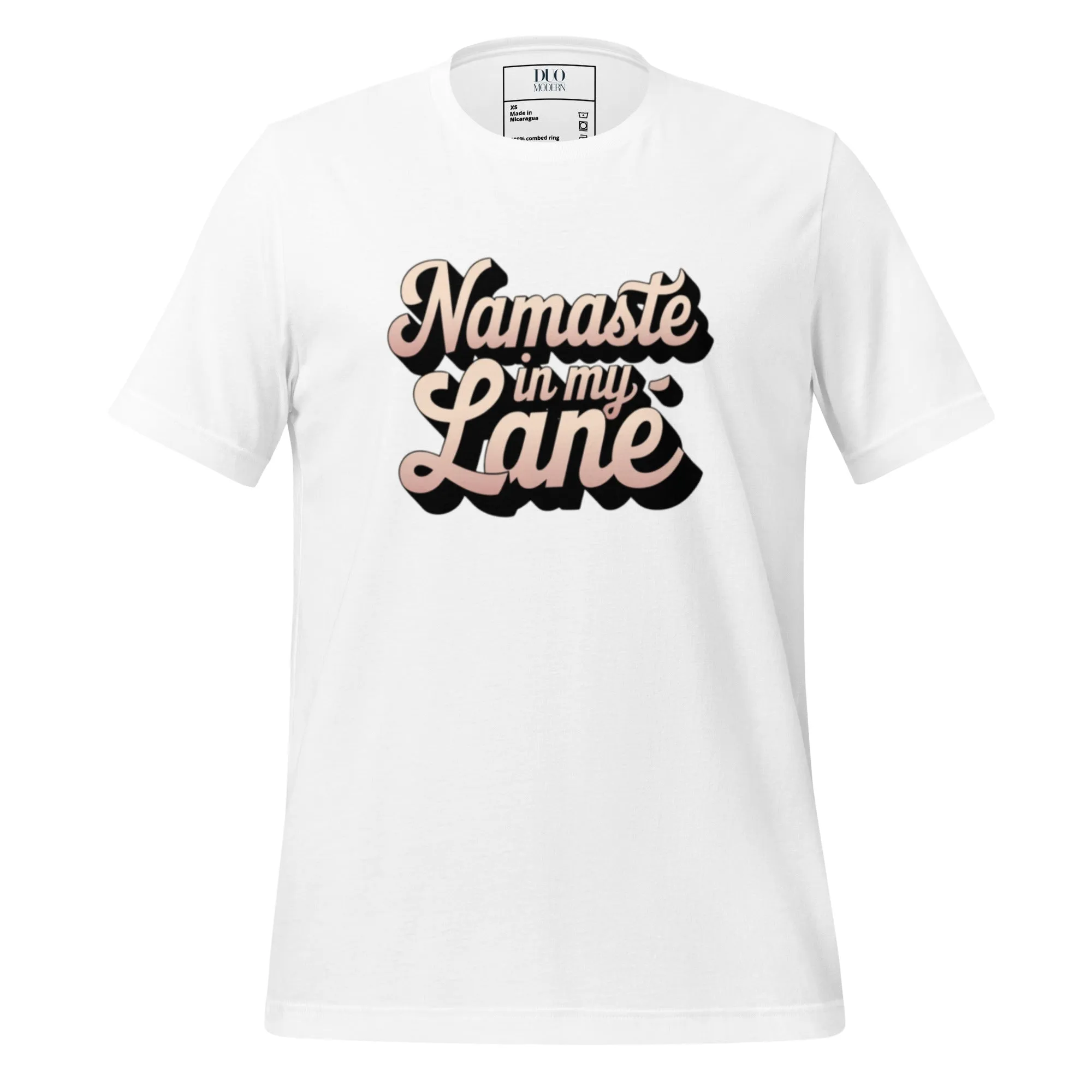 DUO MODERN "Namaste In My Lane Unisex T-shirt