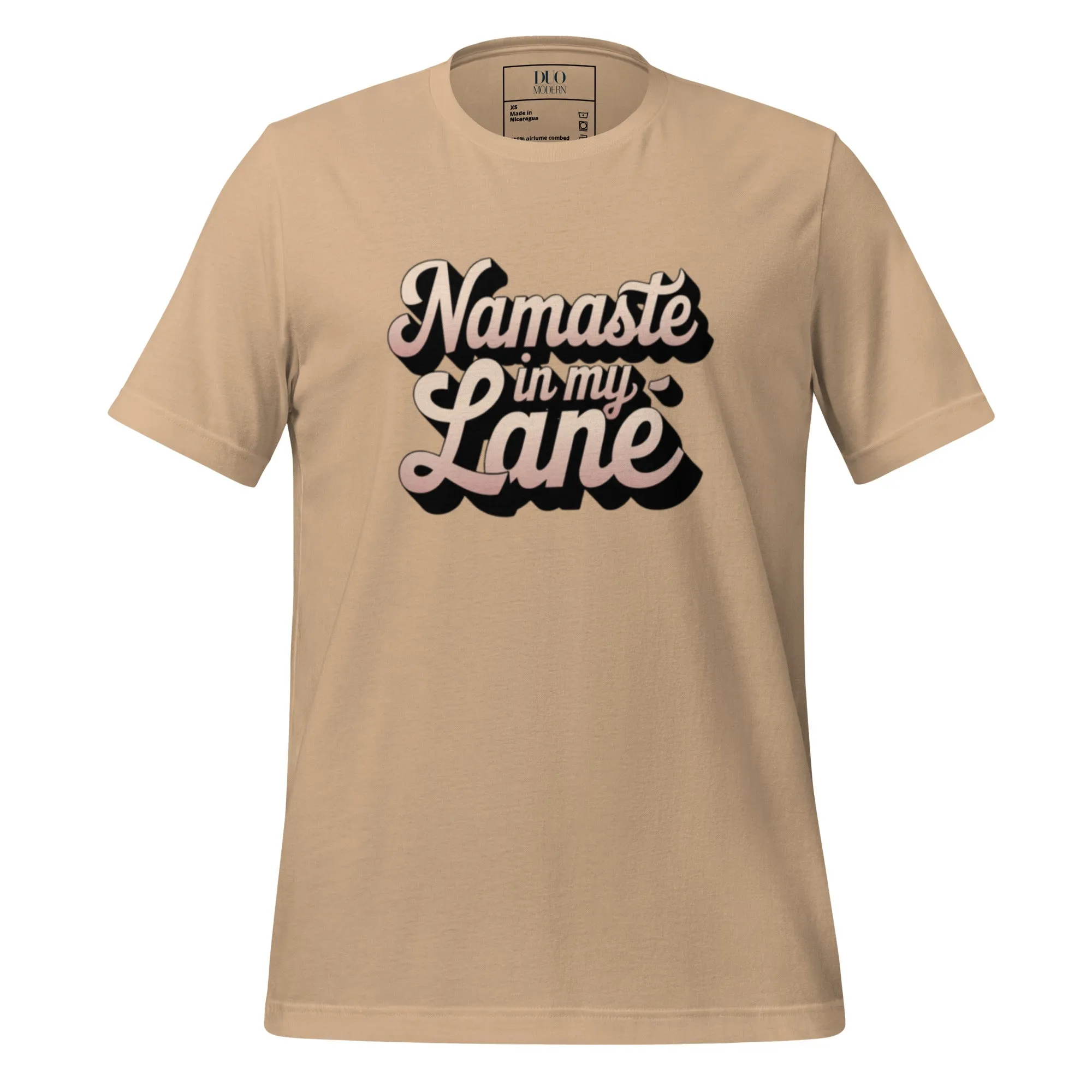DUO MODERN "Namaste In My Lane Unisex T-shirt