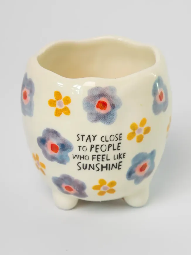 Footed Planter - Stay Close