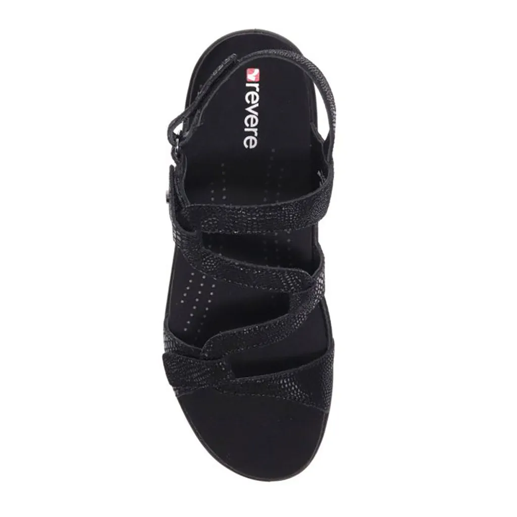 Miami (Wide Fit) - Black Lizard