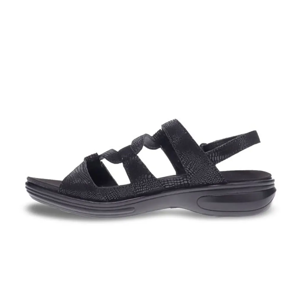Miami (Wide Fit) - Black Lizard