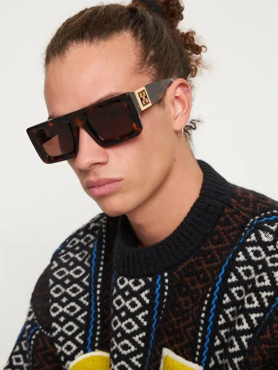 Off-White   Leonardo squared acetate sunglasses 