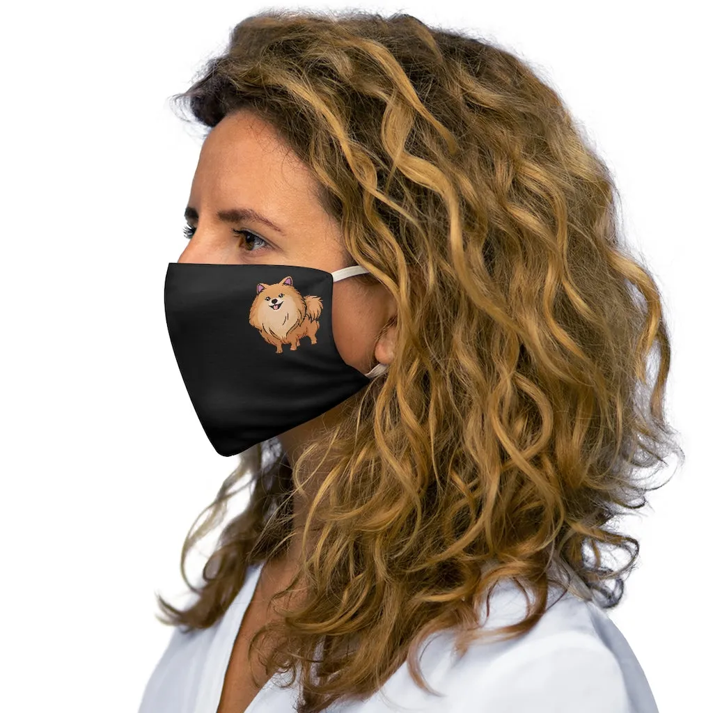Pomeranian Snug-Fit Polyester Face Mask, Made in USA