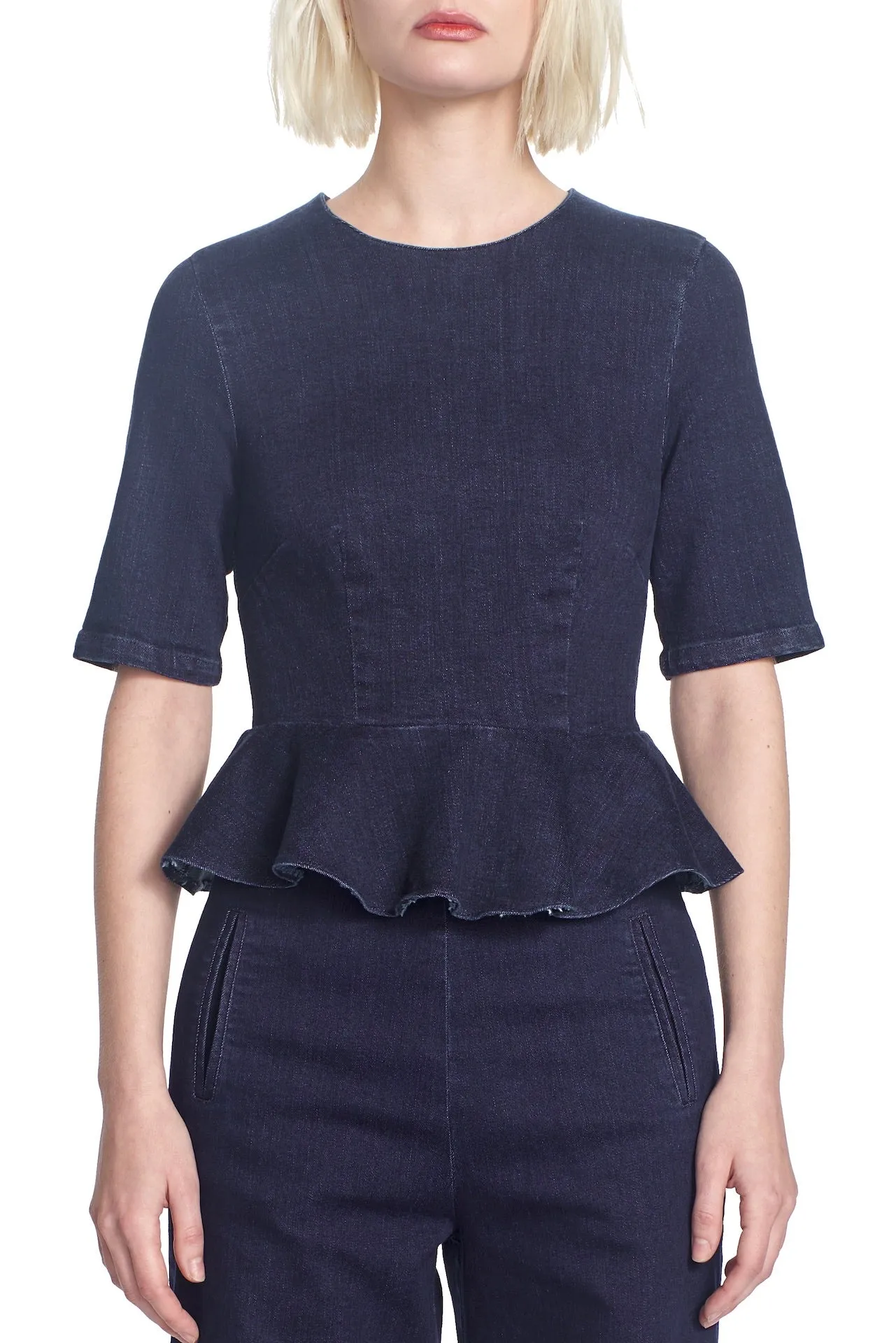 THE YOLANDA TOP- Demin