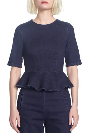 THE YOLANDA TOP- Demin